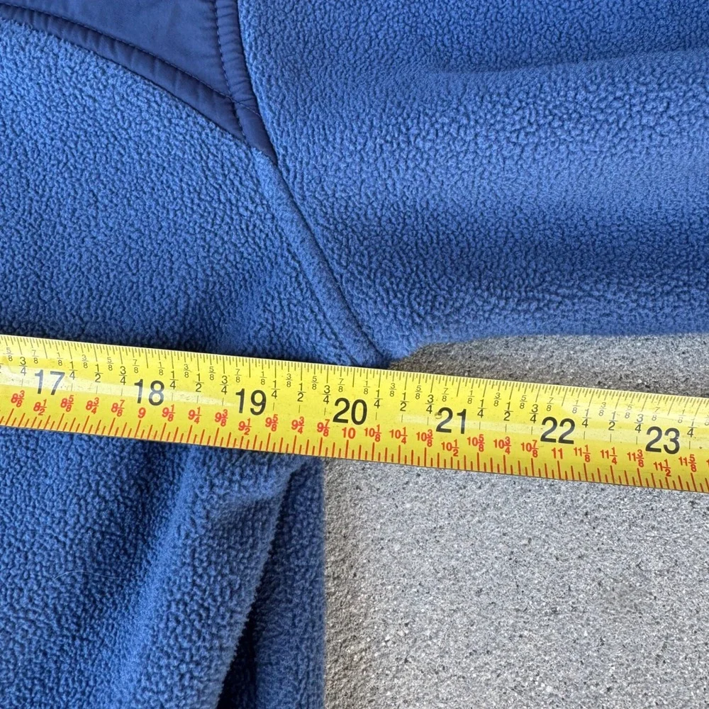 The North Face Mens Blue Circular Design Full Zip Fleece Jacket Small NF0A7UR6